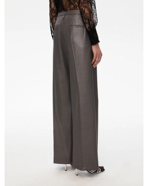 iBlues Gray Lamé Trousers