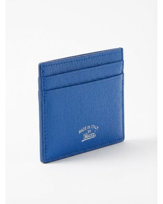 Gucci Blue Lira Card Case for men