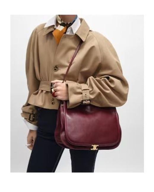 Céline Red Soft Triomphe Besace