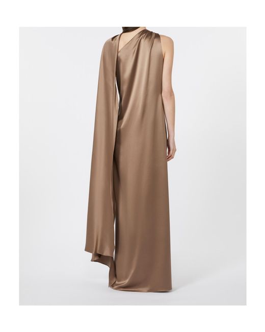 Max Mara Natural One-Shoulder Dress