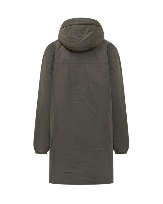 K-Way Blue Le Vrai 4.0 Eiffel East Orsetto 3/4 Length Waterproof Jacket