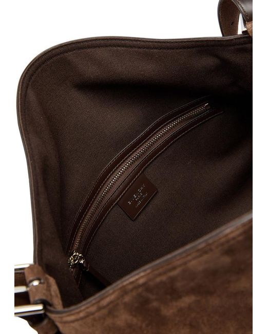 Givenchy Brown Voyou Medium Suede Shoulder Bag