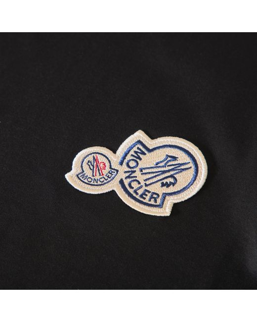 Moncler Black Printed Logo T-Shirt for men
