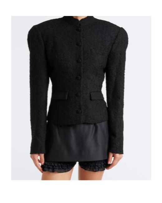 Magda Butrym Black Bouclé Jacket