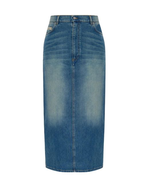 Moschino Blue Denim Skirt