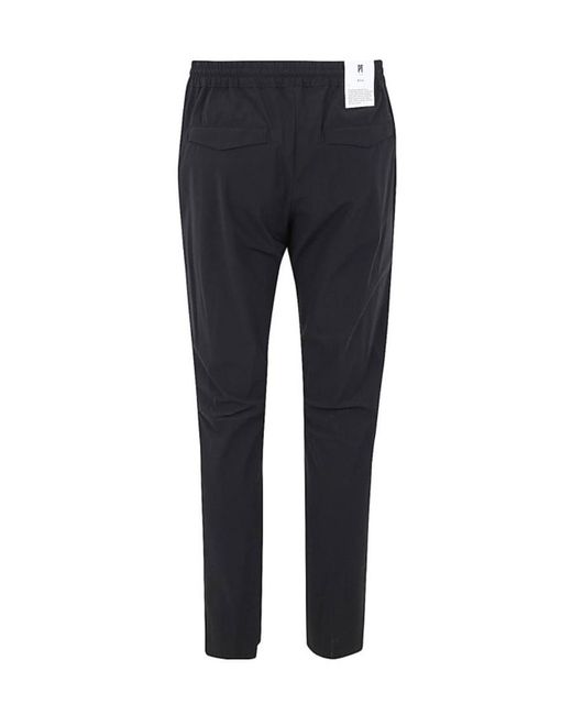 Pt Pantaloni Blue Drawstring-Fastening Trousers for men