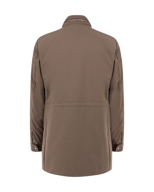 Moorer Brown Bracci-Skt Padded Coat for men