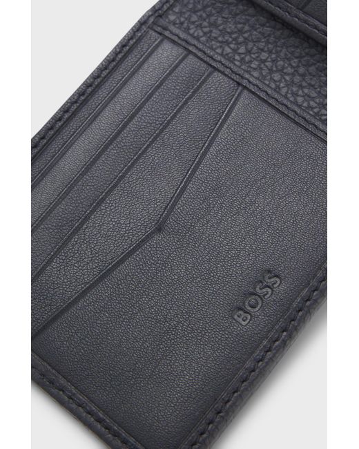 Boss Blue Letter Logo Wallet for men