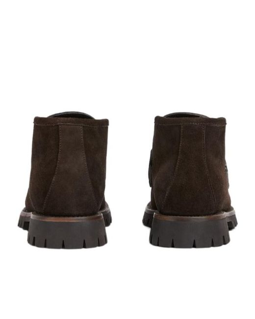 Gucci Brown Horsebit Ankle Boots