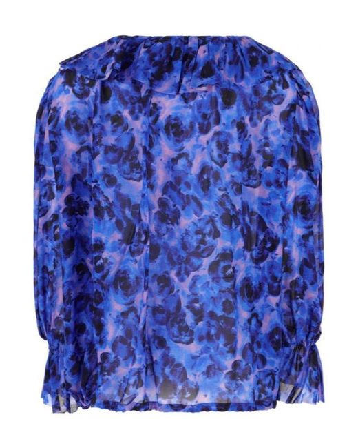 Dries Van Noten Blue Long Sleeve Shirt