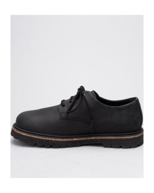 Birkenstock Black Highwood Derby Lace-Up Shoes for men