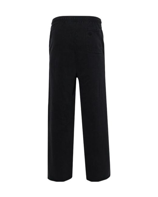 Vetements Black Embroidered Biker Cross Stripe Sweatpants for men