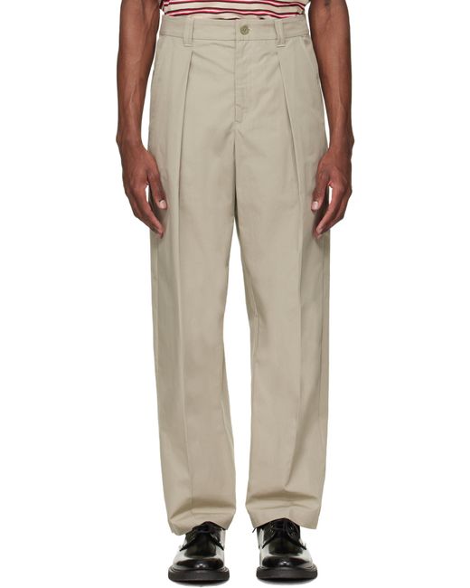 A.P.C. Natural Wide Leg Trousers for men