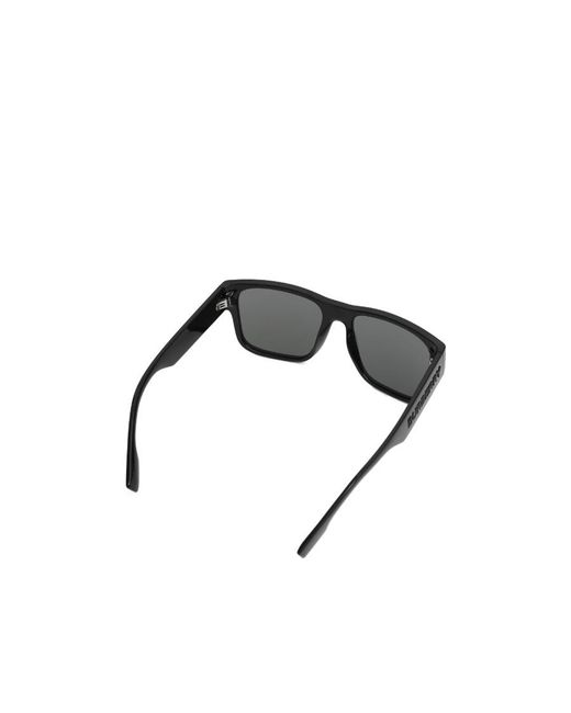 Burberry Gray Logo-Print Sunglasses for men