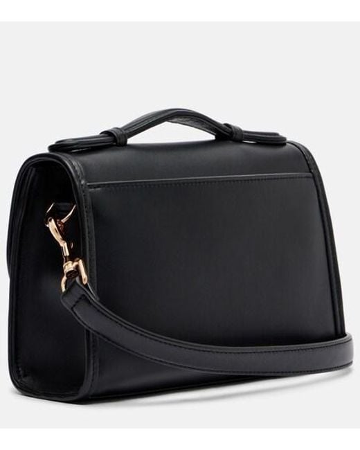Gabriela Hearst Black Leonora Small Leather Crossbody Bag