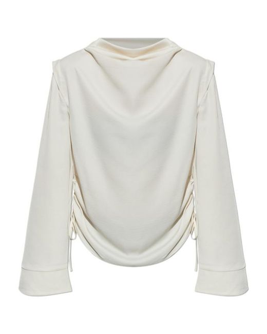 AllSaints White Long-Sleeved Top
