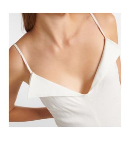 Proenza Schouler White Spaghetti Strap Midi Dress