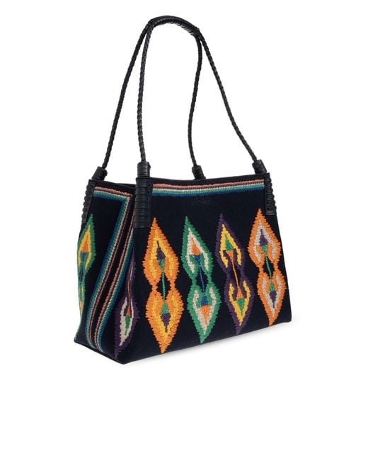 Etro Black Libra Patterned Shoulder Bag