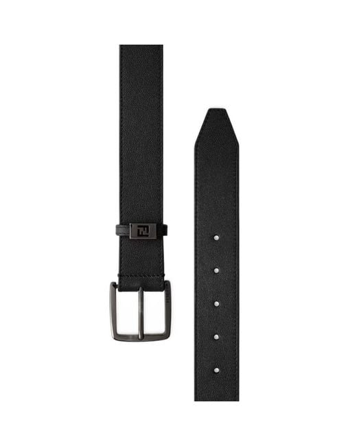 Fendi White Ff Buckle Belt for men