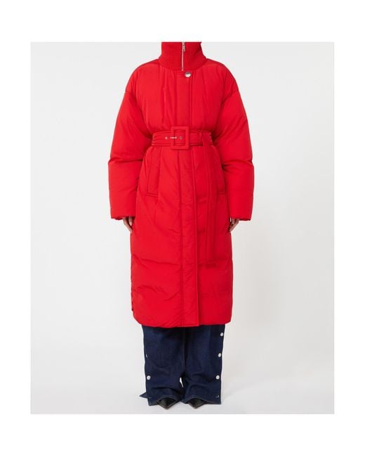 Sportmax Red Long-Sleeved Cotton Jacket