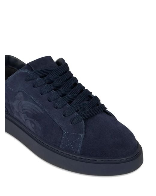Etro Blue Suede Sneakers for men