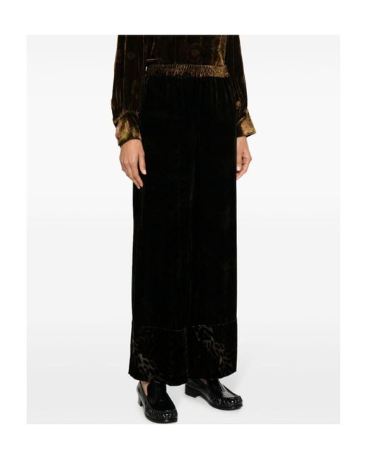 Pierre Louis Mascia Black Elastic Waist Casual Pants
