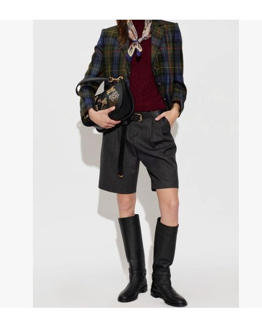 Gianvito Rossi Black Buckle-Strap Knee-High Boots