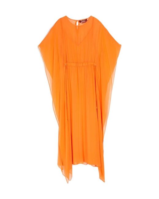 Max Mara Orange Studio Calenda Crewneck Midi Dress