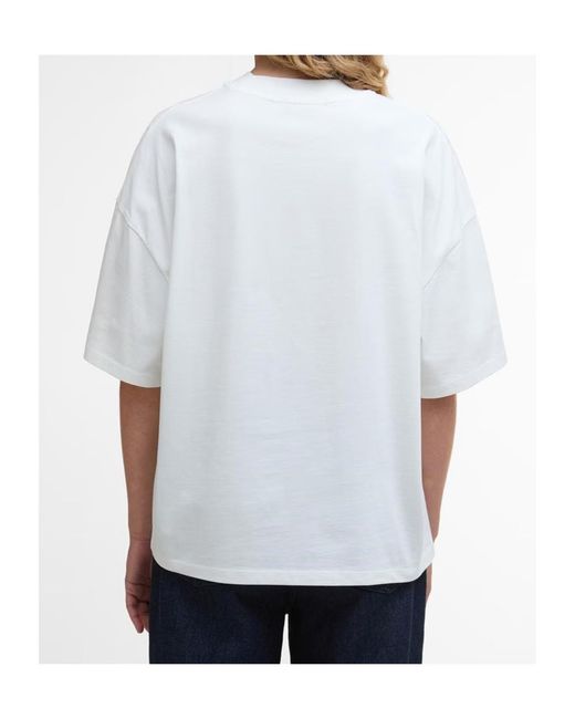 Barbour White Harper Graphic T-Shirt