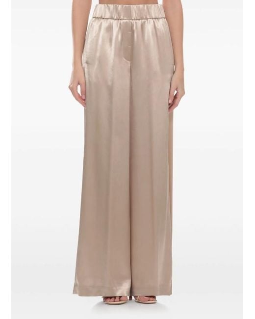 Peserico Natural Aurea Wide-Leg Pants