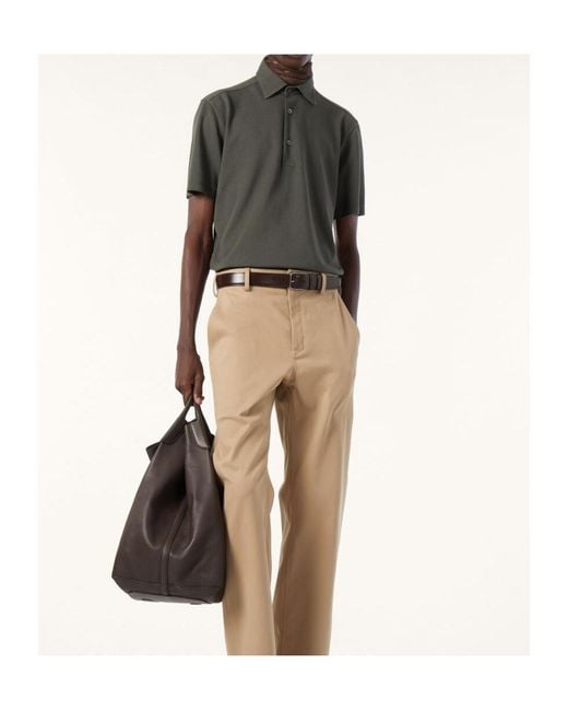 Loro Piana Green Brenna Polo Shirt for men