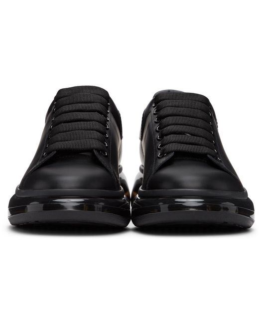 McQueen Black Oversized Low-Top Sneakers for men
