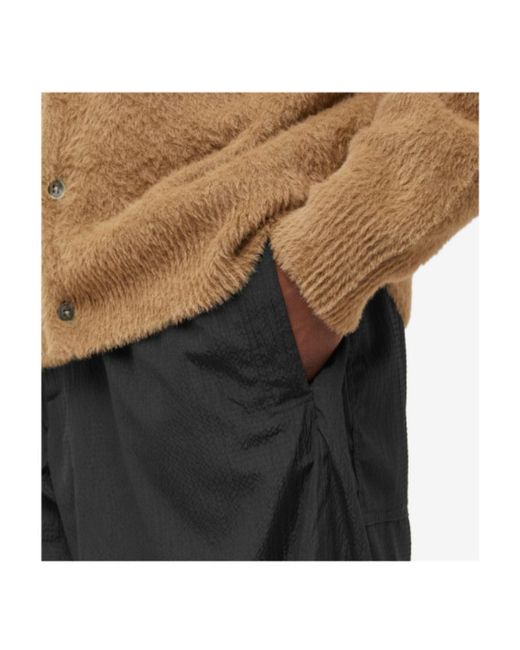 Dries Van Noten Black Elastic Casual Pants for men