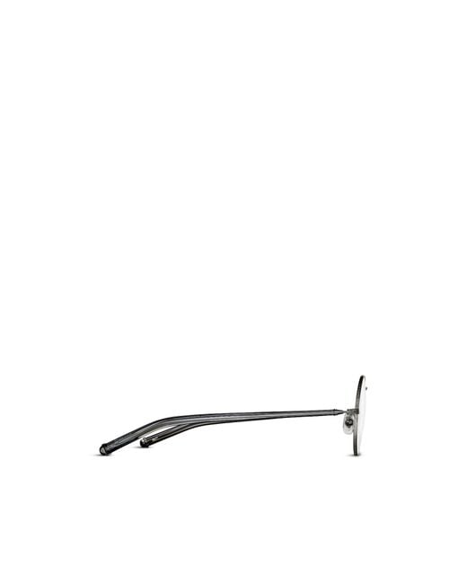 Matsuda White Full-Frame Plain Mirror for men