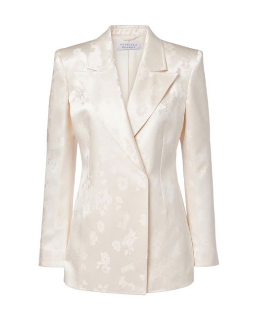 Gabriela Hearst White Long-Sleeved Suit Jacket