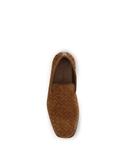 Bottega Veneta Brown Intrecciato Slip-On Slippers