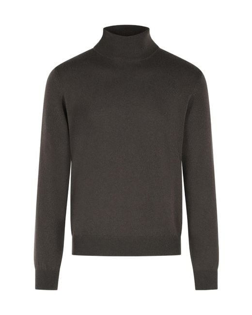 Gran Sasso Gray Turtleneck Sweater for men
