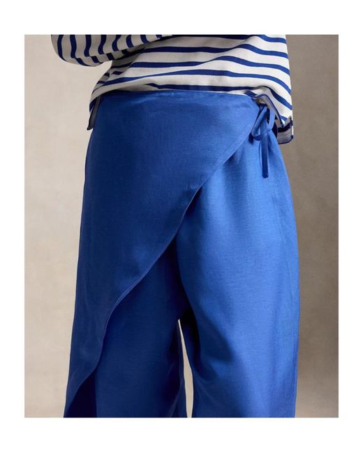 Polo Ralph Lauren Blue Wrap-Up Casual Pants