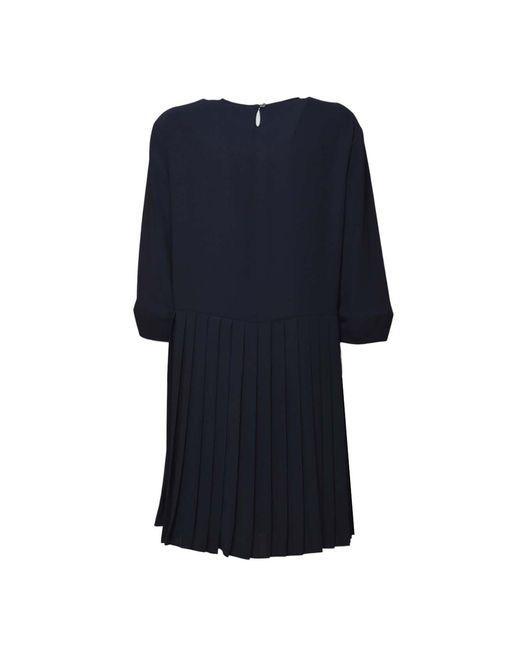 Aspesi Blue Round Neck Dress