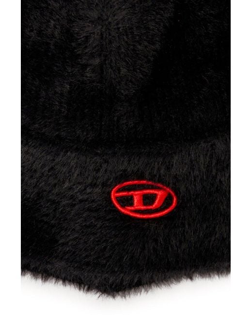 DIESEL Black K-Solange Logo Embroidered Hat for men