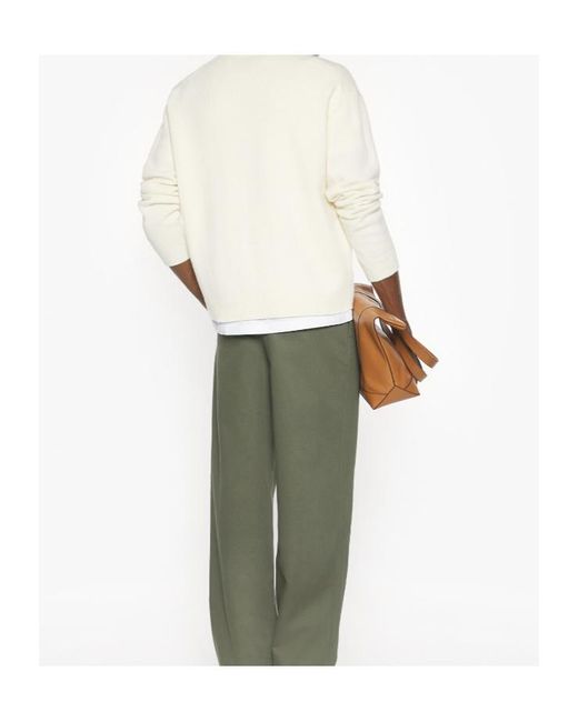Maison Kitsuné White Maison Kitsuné Fox Head Intarsia Jumper for men