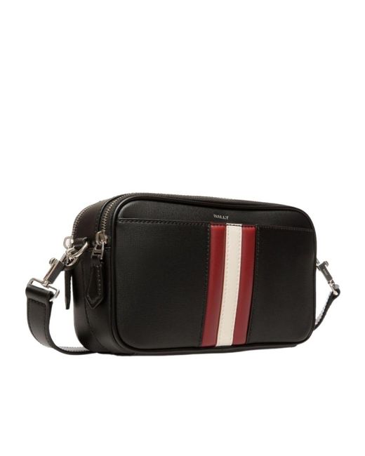 Bally Black Zipper Shoulder Bag for men