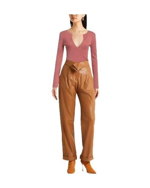 Max Mara Red Plain Colour Jumpers