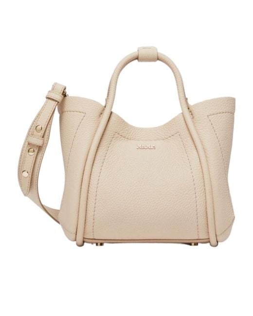 Max Mara Natural Xs Marines Tote Bag