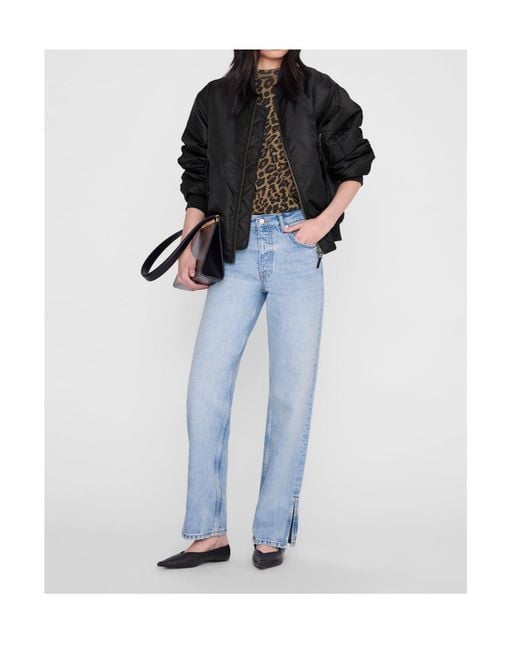 Anine Bing Brown Leopard Avi T-Shirt