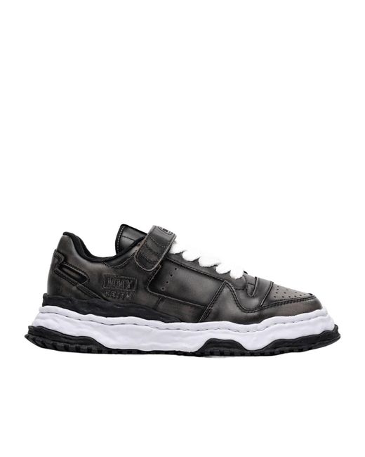 Maison Mihara Yasuhiro Black Keith Touch-Strap Sneakers for men