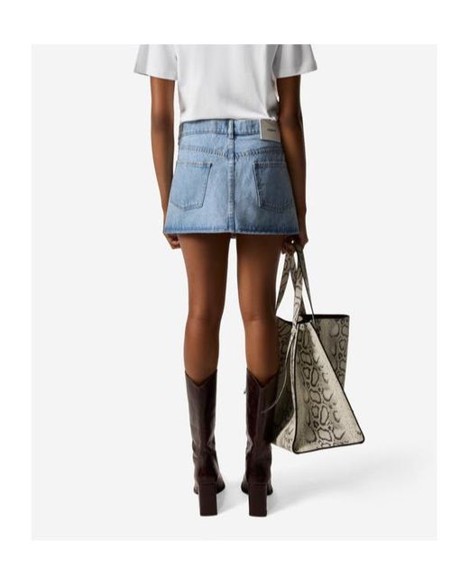 Coperni Blue Denim Mini Skirt