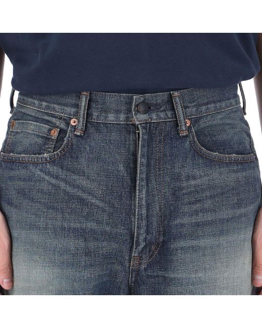 Nanamica Blue Salvage Straight-Leg Jeans for men