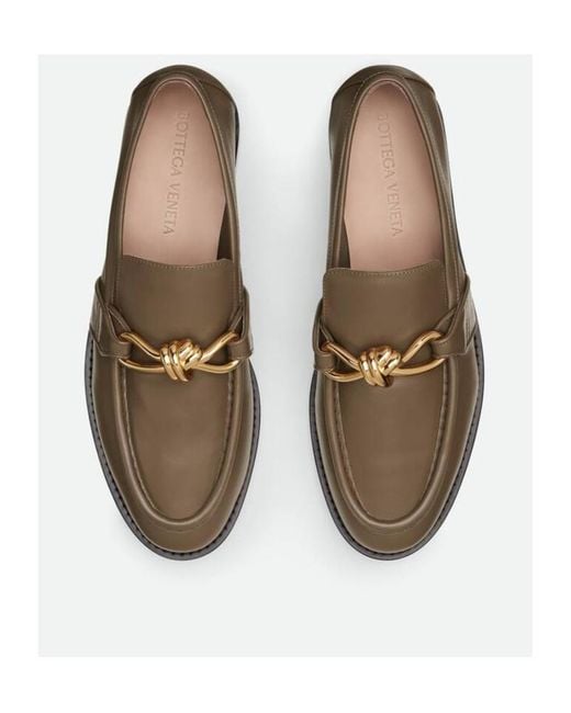 Bottega Veneta Brown Astaire Loafers