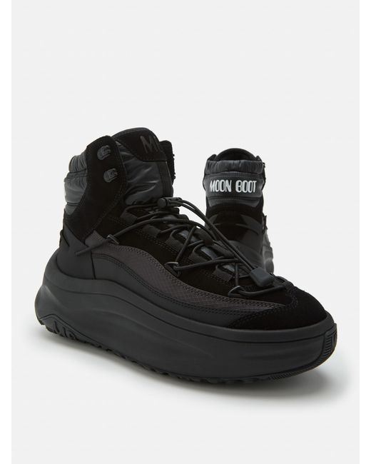 Moon Boot Black Moon 247 Xlace Mid-Top Sneakers for men